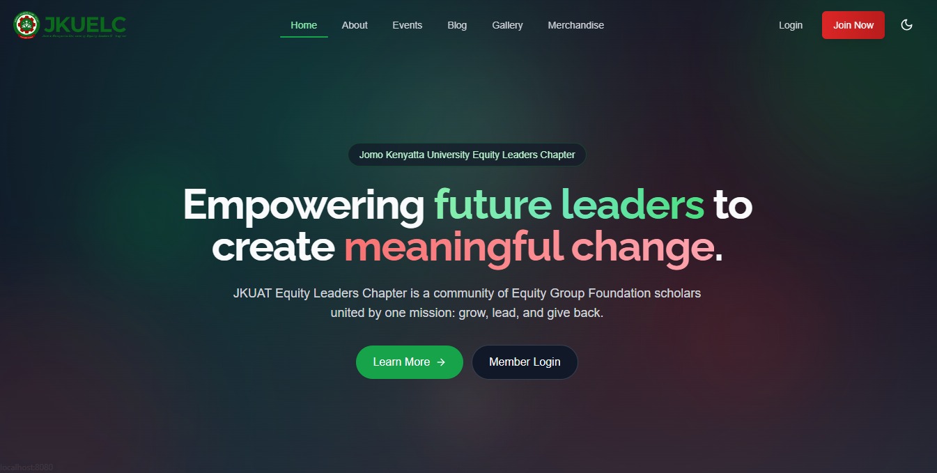 JKUAT Equity Leaders Chapter Web Application